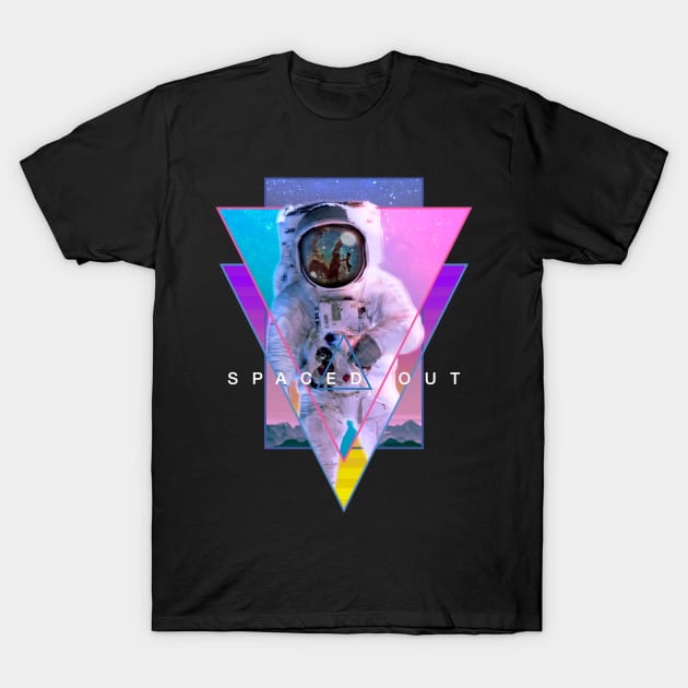 Astronaut Spaced Out Aesthetic Vaporwave Outer Space Art T-Shirt by Vaporwave